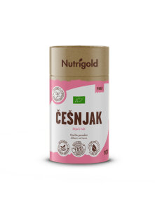 Nutrigold organski češnjak u prahu u tubastoj ambalaži od 100g