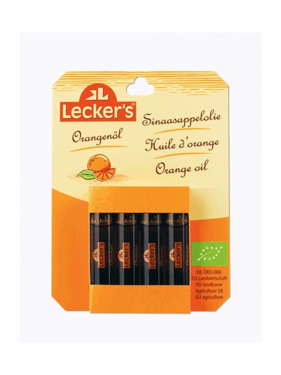 Lecker's Ulje od naranče Hladno prešano Organsko u pakiranju od 4x2ml