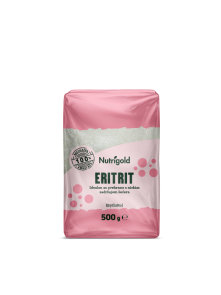 Nutrigold eritrit prirodni zaslađivač u prozirnoj plastičnoj ambalaži 500g