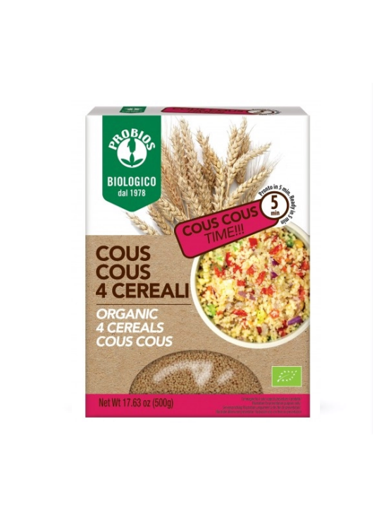 Probios Kus kus od 4 vrste žitarica Bio u pakiranju od 500g