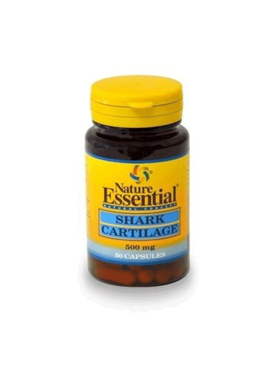 Nature Essential Shark Cartilage - Hrskavica morskog psa 500mg u bočici od 50 kapsula