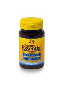 Vitamini i minerali sa željezom 60 kapsula u bočici Nature Essential
