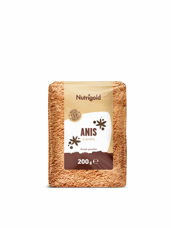 Nutrigold anis prah u prozirnoj ambalaži od 200 grama