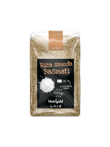 Nutrigold smeđa basmati riža u prozirnoj plastičnoj vrećici 1000 grama