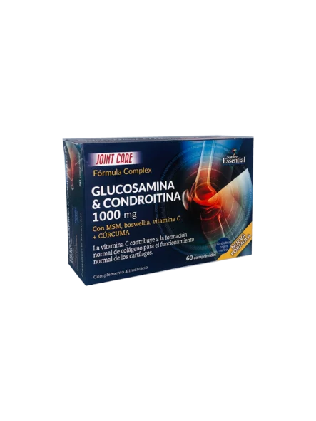 Glukozamin + kondroitin 1000mg - 60 kapsula Nature Essential u papirnatoj ambalaži