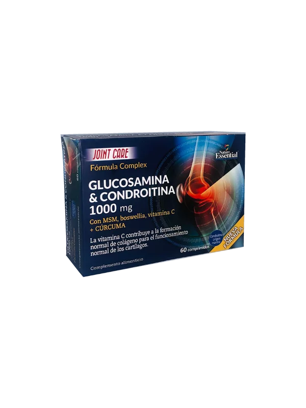 Glukozamin + kondroitin 1000mg - 60 kapsula Nature Essential u papirnatoj ambalaži