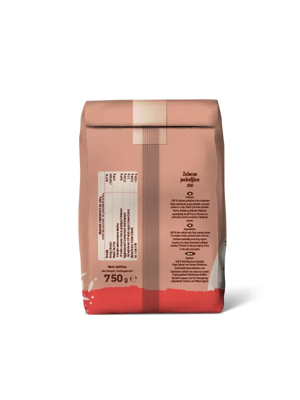 Zobene pahuljice - Sitne 750g Nutrigold