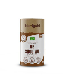 Nutrigold He Shou Wu u prahu u smeđoj ambalaži 200g