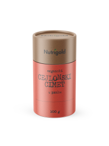 Nutrigold organski ceylonski cimet u tubastoj ambalaži od 100g