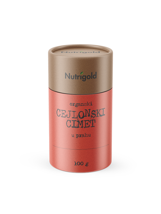 Nutrigold organski ceylonski cimet u tubastoj ambalaži od 100g