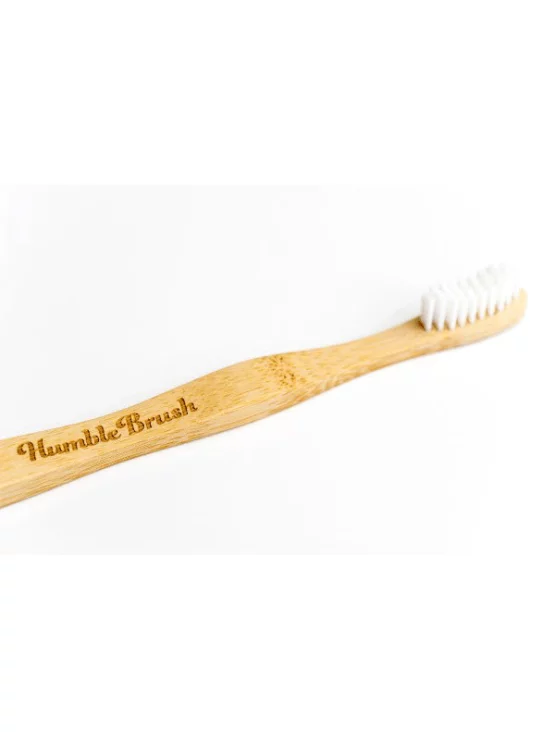 Četkica za zube od bambusa za djecu Ultra Soft Bijela - Humble Brush