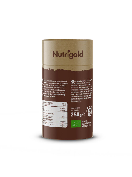 Nutrigold Kakao prah - Organski u smeđoj ambalaži 250 g