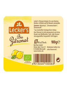 Lecker's Kandirana limunova kora – Organska u pakiranju od 100g