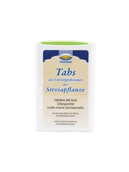 Govinda Stevia tablete u kutijici od 300 komada težine 18g