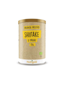 Nutrigold Shiitake u prahu u kartonskoj ambalaži od 150g.