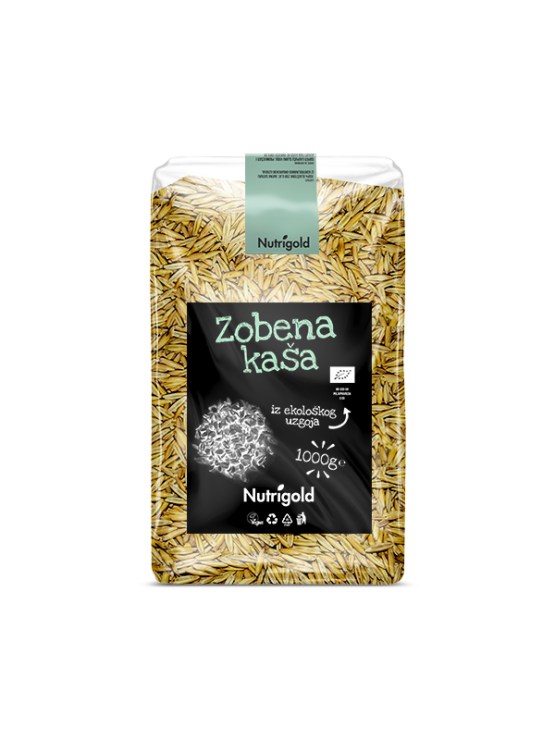 Oljuštena zob dolazi u prozirnoj, plastičnoj ambalaži od 1000g.
