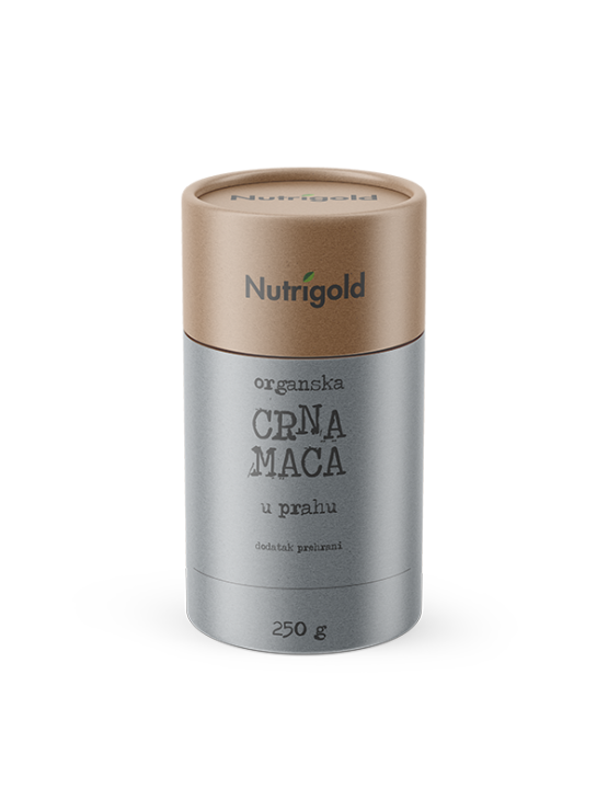 Nutrigoldov crni maca prah u ambalaži od 250g