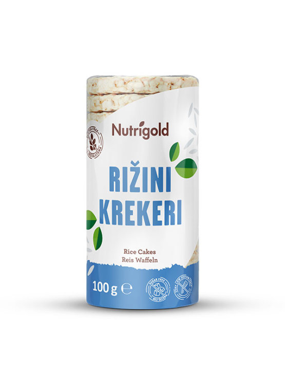 Nutrigold rižono krekeri u prozirnom, plastičnom pakiranju od 125g.