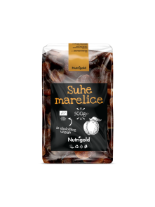 Nutrigold sušene marelice u prozirnoj, plastičnoj ambalaži od 500g.
