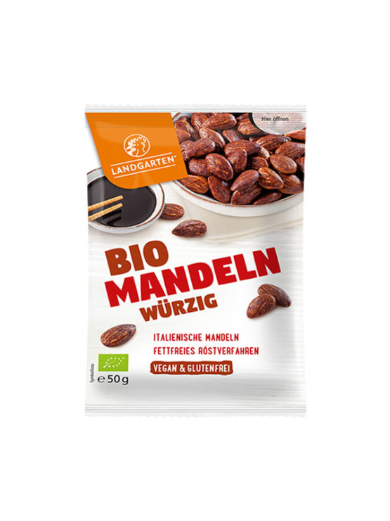 Landgarten Začinjeni bademi Snack - Organski u pakiranju od 50g
