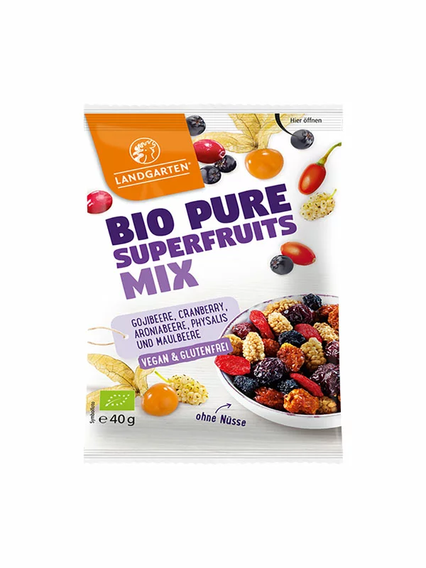 Landgarten Superfruits mix Snack - Organski u papirnatoj ambalaži od 40g