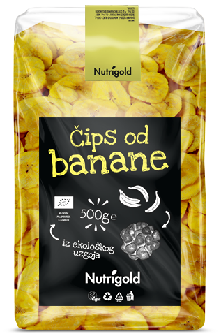 Čips banana iz ekološkog uzgoja 