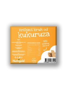 Nutrigold hrskavi kruh od kukuruza u prozirnoj plastičnoj ambalaži 125g