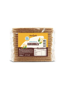 Nutrigold hrskavi kruh od kukuruza u prozirnoj plastičnoj ambalaži 125g