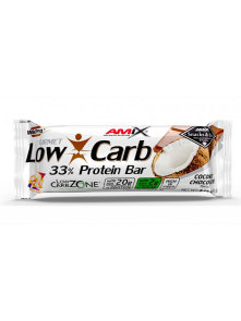 Low Carb 33% Proteinska pločica - Kokos i čokolada 60g Amix