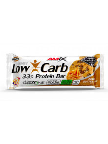 Low Carb 33% Proteinska pločica - Kikiriki maslac 60g Amix
