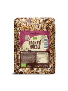 Nutrigold hrskavi muesli u prozirnoj plastičnoj ambalaži 400g