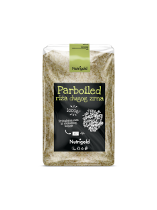 Nutrigold Parboiled riža u prozirnoj, plastičnoj ambalaži od 500g.