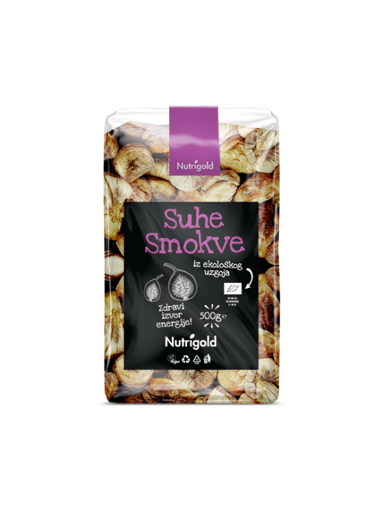 Nutrigold suhe smokve u prozirnom,plastičnom pakiranju od 500g.