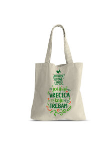 Platnena vrećica - duga ručka Tvornica zdrave hrane