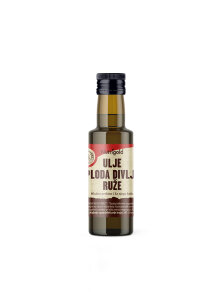 Nutrigold ulje ploda divlje ruže u tamnoj, staklenoj bočici od 100ml.