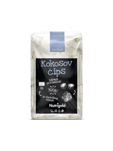 Nutrigold Kokosov čips Nezaslađen - Organski u prozirnoj plastičnoj ambalaži 300g
