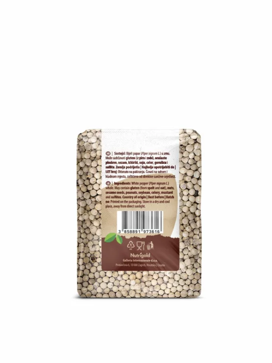 Bijeli papar u zrnu 200g Nutrigold