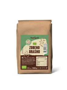 Nutrigold zobeno brašno u tamnom, kartonskom pakiranju od 1000g.