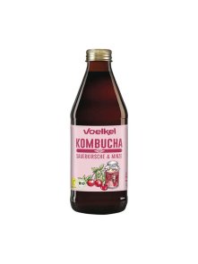 Kombucha napitak Višnja & Menta - Organski 0,33l Voelkel