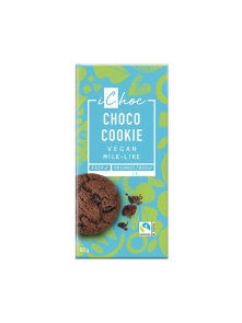 iChoc organska veganska čokolada Choco Cookie u ekološkom pakiranju od 80g