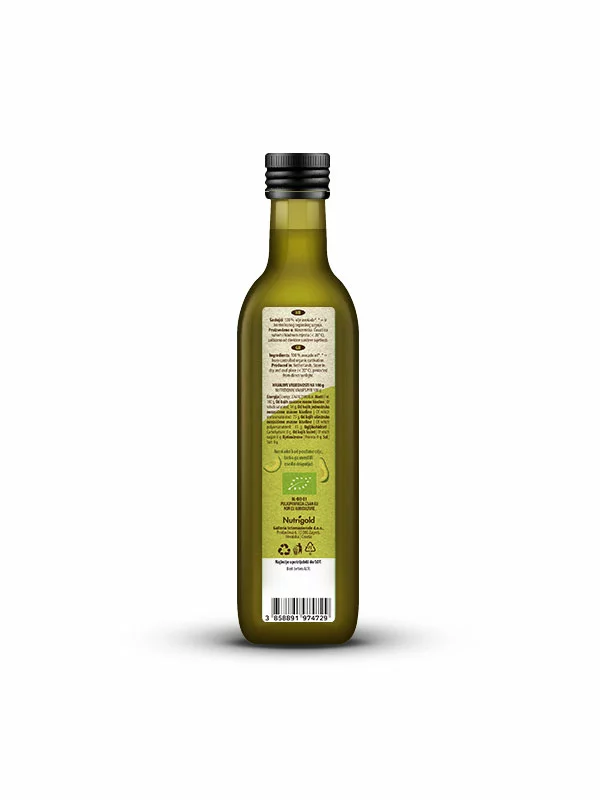 Nutrigold ulje avokada u tamnoj, staklenoj boci od 250ml.