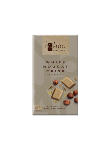 Veganska Nougat Crisp bijela čokolada - Organska 80g iChoc