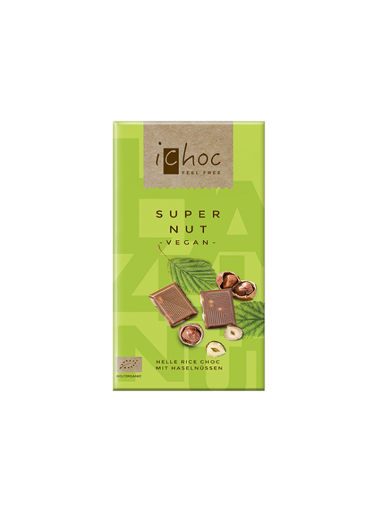 iChoc organska veganska Super Nut čokolada u pakiranju od 80g
