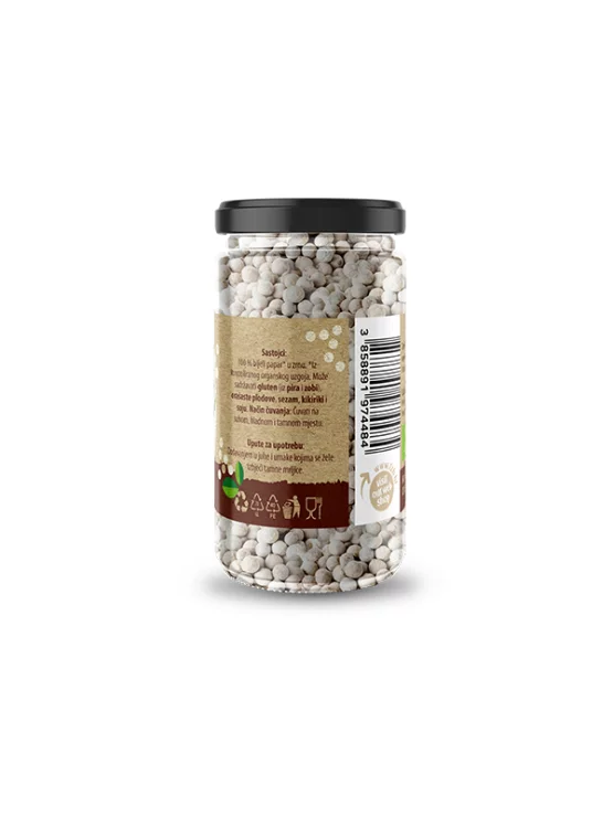 Bijeli papar u zrnu - Organski 50g Nutrigold