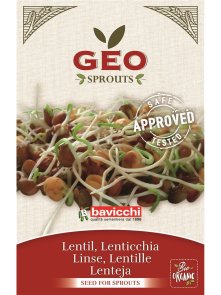 Sjemenke Leće za klijanje - Organske 90g Geo