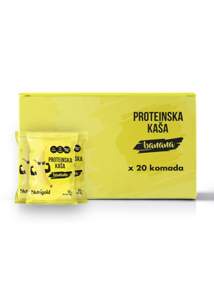 10+10 GRATIS Proteinska kaša Banana 65g Nutrigold