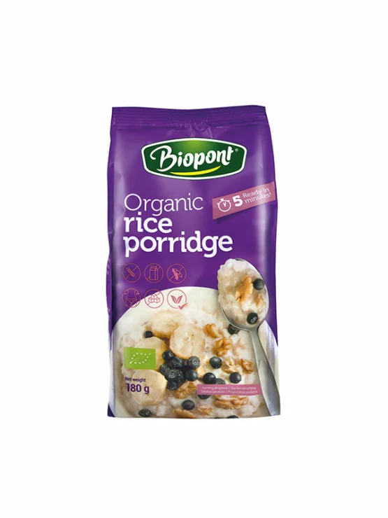 Biopont Rižina kaša Bez glutena - Organska u pakiranju od 180g