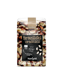 Organski Nutrigold brazilski orasi u plastičnoj prozirnoj ambalaži od 500 grama