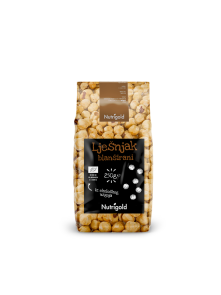 Nutrigold organskiširani lješnjaci u prozirnoj ambalaži od 250 grama blan