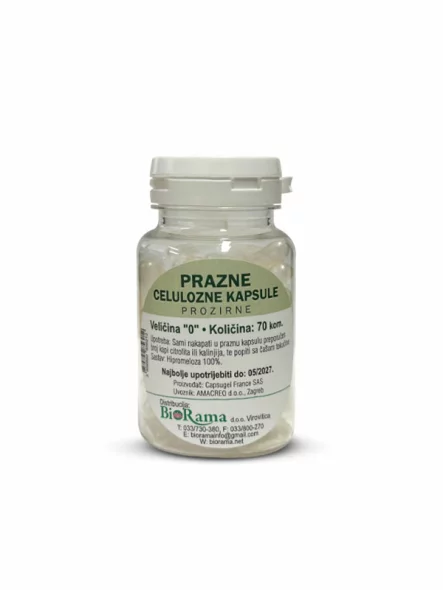 Vege prazne kapsule - 70 kom Bio Rama